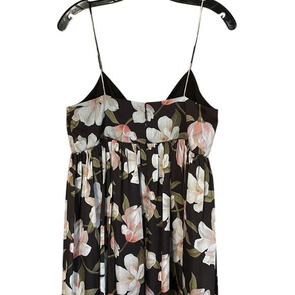 Sachin + Babi NEW Size 8 Jessica Floral V Neck Empire Waist Gown Ebony Garden - Picture 9 of 10